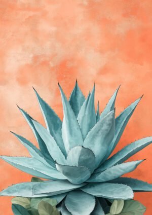 Agave Verde en Composición Suave