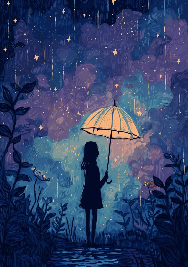 Bajo la lluvia de estrellas doradas