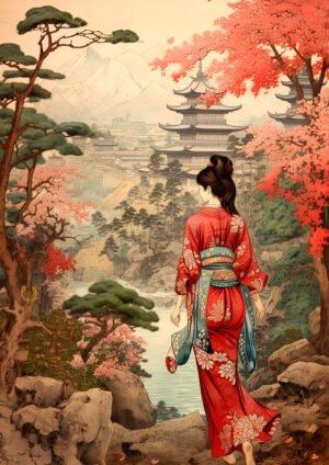 Camino de Seda entre Cerezos