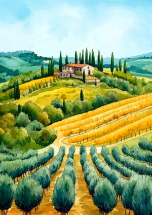 Campo de Olivares y Viñedos