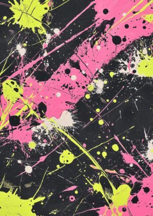 Caos Neón Abstracto