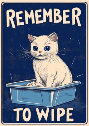 Gato, recuerda limpiarte