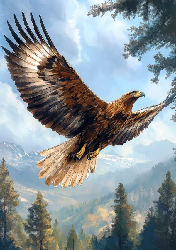 Halcón en vuelo