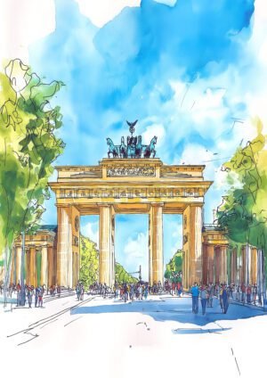 Puerta de Brandeburgo al Sol – Berlín